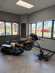 For Sale 2019 Husqvarna 450 paired with a 2023 MTN.TOP (C3) snow bike kit 80hrs come with stock <b>parts</b> and manual - Product Image 4