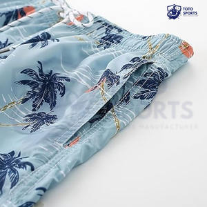 Short de bain homme en polyester, séchage rapide, nouveau design, imprimé personnalisé, doux, respirant, tendance, léger, nouvelle arrivée - Product Image 5