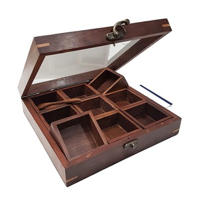 Wooden Spice <b>Box</b> for Home Kitchen Counter Masala Storage <b>Herbs</b> Seasonings and Everyday Cooking Essentials - Product Image 5