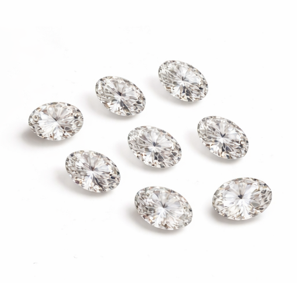 Diamantes Sueltos Melea de Corte Ovalado Cultivados en Laboratorio, Rellenos con HPHT, Color F, Sutariya Brothers, 4x6mm, para Joyería - Product Image 2