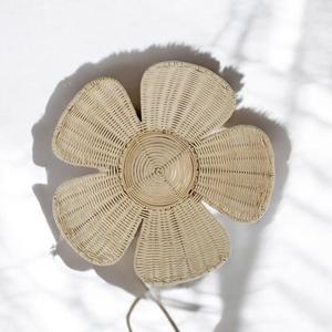 Handmade Rattan Flower <b>Wall</b> Decor Woven Boho <b>Wall</b> <b>Art</b> Natural <b>Wicker</b> Hanging Decoration for Living Room Bedroom - Product Image 2