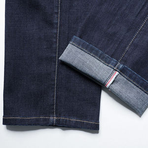 Oem Latest Design Gothic Wide Leg Breathable Solid Cotton Denim Jeans for Men Loose Fit - Product Image 4