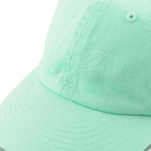 Casquette de baseball unisexe en coton vert menthe de DREADMARK INDUSTRIE, réglable, couleur unie, décontractée, pour le printemps et l'été - Product Image 6
