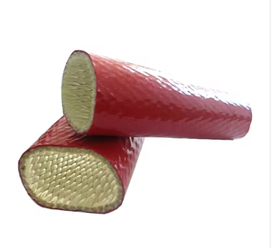 Manchon de protection en fibre de verre recouvert de silicone résistant à la chaleur et aux flammes, 95 mm, pour câbles électriques - Product Image 1