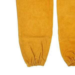 Manchons de protection pour soudeurs en cuir de vachette résistant de haute qualité, manchons de soudage en cuir croûte résistants à la chaleur - Product Image 4