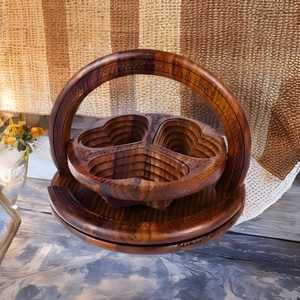 Panier de rangement en bois moderne, écologique, fait main, de qualité supérieure, design multifonctionnel, utilisation polyvalente, emballage personnalisé Tradebyd - Product Image 1