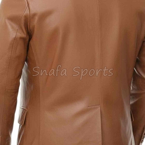 เสื้อโค้ทหนังผู้ชาย สไตล์สตรีทแฟชั่น อุ่นสบายสำหรับฤดูหนาว พรีเมียม ทันสมัย ดีไซน์เนอร์ เสื้อโค้ทหนังสำหรับผู้ชาย - Product Image 5