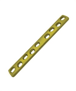 Plaque de compression dynamique large (DCP) en or de 4,5 mm pour la fixation des fractures, procédures chirurgicales, plaque de fixation chirurgicale orthopédique - Product Image 1