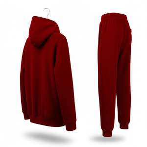 Wholesale Plus Size Winter Casual Sports Jogger Set Training Jogging Wear Polyester/Cotton Loose Hoodies Sweatsuit for Unisex - Product Image 2