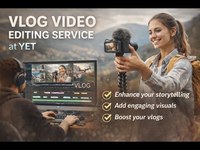 Gran Oferta: Edición de Video Avanzada para Vlogs en YouTube y Redes Sociales con Animación de Texto y Efectos Visuales Disponible para la Venta