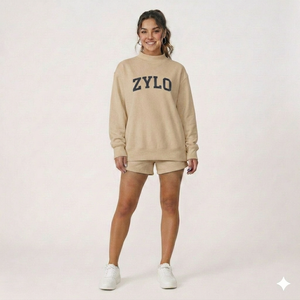 ชุดเซ็ตแขนยาวคอเต่าสำหรับผู้หญิง ผ้าฟลีซอุ่นสบาย เหมาะสำหรับฤดูหนาว ชุดลำลองสองชิ้น นุ่มสบาย ใส่สบายในสภาพอากาศหนาวเย็น - Product Image 1