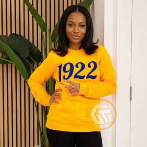 GREEK TREASURES Sudadera de Alta Calidad Personalizada para Mujer, Sigma Gamma Rho, Otoño/Invierno, Frontal Sólido, Felpa de Algodón, Bordado - Product Image 4