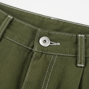 Shorts en jean amples unisexe pour l'été, 100% coton respirant, finition délavée vintage, taille mi-haute, style streetwear décontracté, bords bruts - Product Image 5