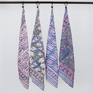 Nouvelle collection d'été Craftjaipur, bandana en popeline de coton naturel, imprimé à la main, multicolore, magnifique, écologique - Product Image 1