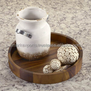 Plateau de service en bois de qualité supérieure, personnalisé, carré ou rectangulaire, pour la restauration, les hôtels, les maisons et les restaurants - Product Image 3