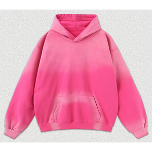 Sweat à capuche délavé style vintage, logo personnalisé, tissu polaire de haute qualité, 100% coton, écologique, streetwear décontracté unisexe - Product Image 5