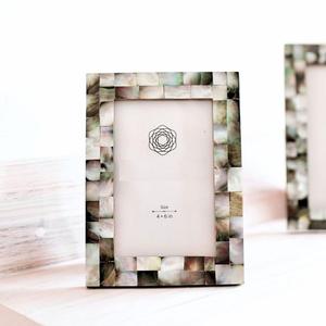 Latest Design MOP Inlay Photo <b>Frame</b> Floral Handmade MDF Resin <b>Frame</b> Mother Of Pearl Picture <b>Frame</b> at direct factory Price - Product Image 5