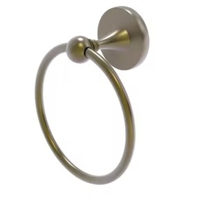 Circular Metal Towel Ring Wall Mounted Rust Resistant Bathroom Storage Single Tier Minimalist Design Towel Holder For Home Hotel - Product Image 5