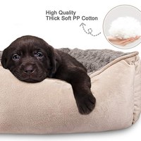 Lit pour chien rond en coton PP orthopédique doux et luxueux, canapé pour animaux de compagnie, fabrication sur mesure OEM ODM, coussin pour canapé pour animaux de compagnie