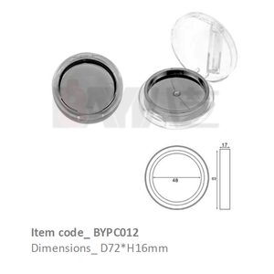 Boîtes en plastique pour fards à paupières, blush, bronzer et contour - Fenêtre transparente, emballage cosmétique compact de haute qualité - Product Image 1