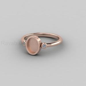 Solid 925 Silver 6x8mm Oval Bezel <b>Ring</b> Setting Zircon 14K Gold Plated <b>Blank</b> <b>Ring</b> Breastmilk Keepsake Jewelry DIY Findings - Product Image 3