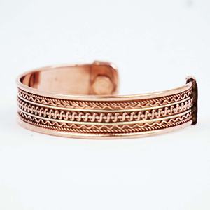 Pulsera de cobre de gran tamaño para artritis, brazalete de alta calidad para aliviar el dolor, joyería de Metal Unisex para venta al por mayor - Product Image 4