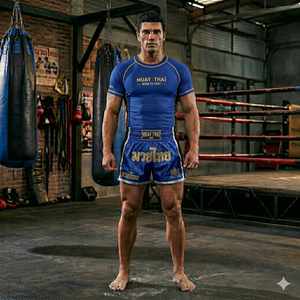 Ensemble de chemises et shorts de Muay Thai personnalisés, imprimés par sublimation, uniforme d'entraînement de kickboxing, OEM, vente en gros, hommes, femmes - Product Image 6