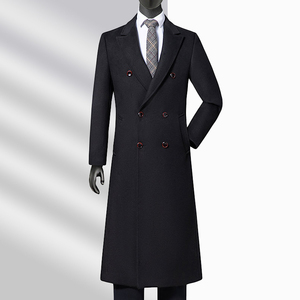 <b>Men's</b> Winter <b>Double</b> <b>Breasted</b> Trench <b>Coat</b> Long - Product Image 5