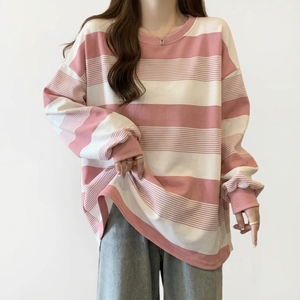 เสื้อสเวตเชิ้ตวินเทจผู้หญิง แขนยาว สไตล์ลำลอง สำหรับฤดูใบไม้ร่วง ทรงหลวม น้ำหนักเบา สไตล์อเมริกันย้อนยุค แฟชั่นเสื้อท่อนบน - Product Image 5