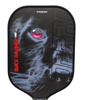 Raquette de squash en fibre de qualité professionnelle, balles de haute qualité, pagaie de pickleball entièrement personnalisable OEM ODM TOPPRO T7003 Polymère