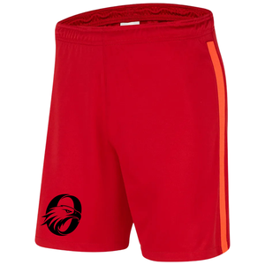 Men Red Side Panel Soccer Shorts Polyester <b>Athletic</b> Football Shorts Training Match Sports Wear Team Uniform Performance Apparel - Product Image 1