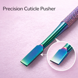 Pousse-cuticules professionnel en acier inoxydable à double extrémité pour le soin des ongles - Product Image 6