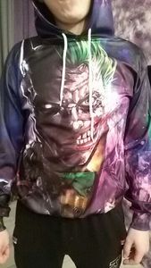 เสื้อฮู้ดดี้พิมพ์ลายดิจิตอล 3 มิติ ลายโจ๊กเกอร์ แบบสวมหัว ทรงหลวม แฟชั่น แห้งเร็ว สำหรับฤดูใบไม้ร่วง ผลิตจากโพลีเอสเตอร์ 100% ขายส่ง - Product Image 5