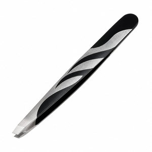 Pince à épiler pour sourcils à pointe fine en acier inoxydable, design moderne, outil de toilettage de précision durable - Product Image 4
