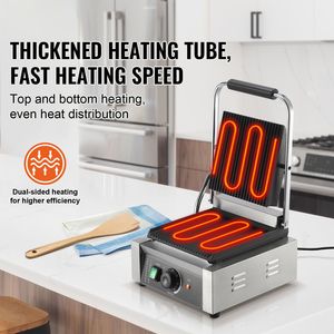 Griglia Elettrica Professionale per Panini in Acciaio Inox da 1800W con Controllo della Temperatura per Uso Esterno - Product Image 2