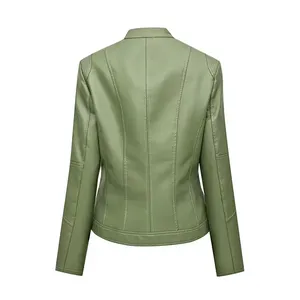 Chaqueta de Cuero para Mujer de Alta Calidad, Fabricada en Fábrica, Chaqueta de Cuero para Mujer Más Vendida en una Sección Competitiva de Chaquetas para Mujer - Product Image 4
