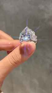 Anillo de Moissanita con Corte de Pera y Racimo de Diamantes, Plata de Ley 925 Original, Joyería Fina para Mujer, Regalo de Aniversario para Enamorados - Product Image 2