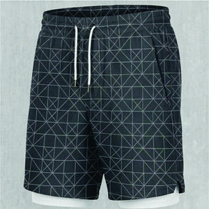 Pantalones Cortos Deportivos para Hombre 2 en 1, Pantalones Cortos de Entrenamiento para Gimnasio con Forro Ajustado Incorporado, Bolsillo para Teléfono, Pantalones Cortos Deportivos Ligeros - Product Image 4