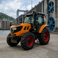 Tracteur agricole à roues 4x4 Tenacious 80HP avec cabine climatisée, moteur haute puissance, système hydraulique robuste et capacité de levage élevée