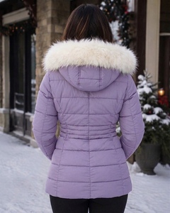 Fabricantes de Ropa Personalizada 2026, Chaqueta de Plumón de Invierno Cálida Personalizada al por Mayor, Abrigo Largo de Piel para Mujer, Tallas Grandes - Product Image 2