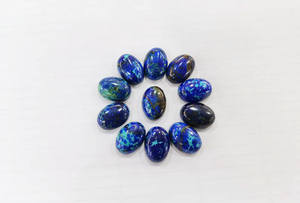 Natural Smooth Gemstone Azurite Oval <b>Lapis</b> <b>Lazuli</b> Cabochon 8*10mm 10*14mm 13*18mm Stone <b>Rings</b> Jewelry Making - Product Image 2