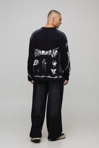 OEM Screen Printed <b>Custom</b> Men's Sweatshirt Personalized Long Sleeve Streetwear Casual Wear <b>Custom</b> Design Apparel Top Clothing - Product Image 5