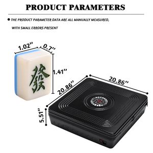 Macchina Portatile Nera per Mini Mahjong, Sicura per Giocare all'Aperto, per Giocatori e Tavoli da Mahjong - Product Image 2