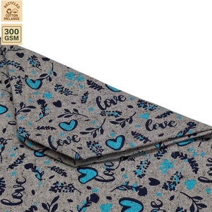 Sac fourre-tout en coton recyclé mélangé avec logo personnalisé imprimé, 300 GSM, fermeture éclair, grand sac de shopping promotionnel, vente en gros OEM ODM 47x34x12 cm - Product Image 3