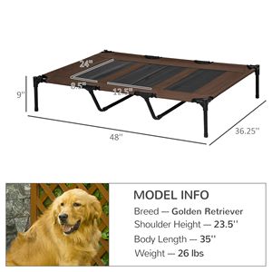 Cuccia Portatile XL per Animali Domestici con Borsa da Trasporto, Letto Rialzato per Cani con Telaio in Metallo, Rete Traspirante per Uso Interno ed Esterno - Product Image 3