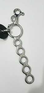 NEW EQUESTRIAN HORSE LONG SHANK <b>RINGS</b> with <b>RUBBER</b> GUARD MOUTH BITS COMFORTABLE STAINLESS STEEL by RIAZ JAMAL INTEL - Product Image 3