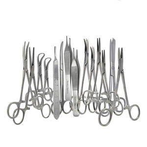 Kit de Instrumentos Quirúrgicos Multiusos de 44 Piezas con Tijeras, Pinzas Hemostáticas, Fórceps, Mango de Bisturí, Portaagujas y Cuchillas Completas - Product Image 5