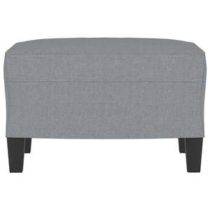 Reposapiés de Tela Gris Claro de 23.6x19.7x16.1 Pulgadas, Mueble Otomano Contemporáneo y Moderno para Sala de Estar - Product Image 5