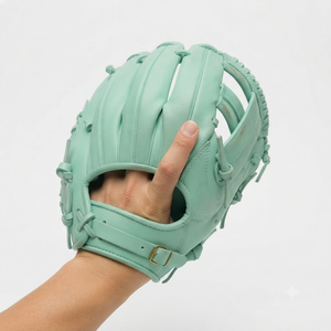 Premium Genuine Leather Baseball Glove H-Web Right-Handed Full Finger Outfield Adjustable Wrist <b>Strap</b> Practice Glove - Product Image 4
