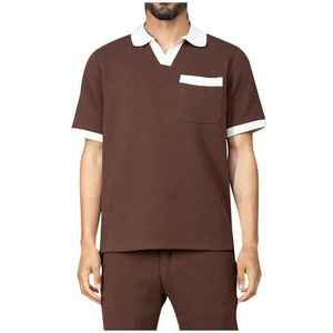 Ensemble polo et short assortis pour homme, coton piqué, uniforme d'été, vêtements promotionnels, fournisseur OEM ODM - Product Image 6